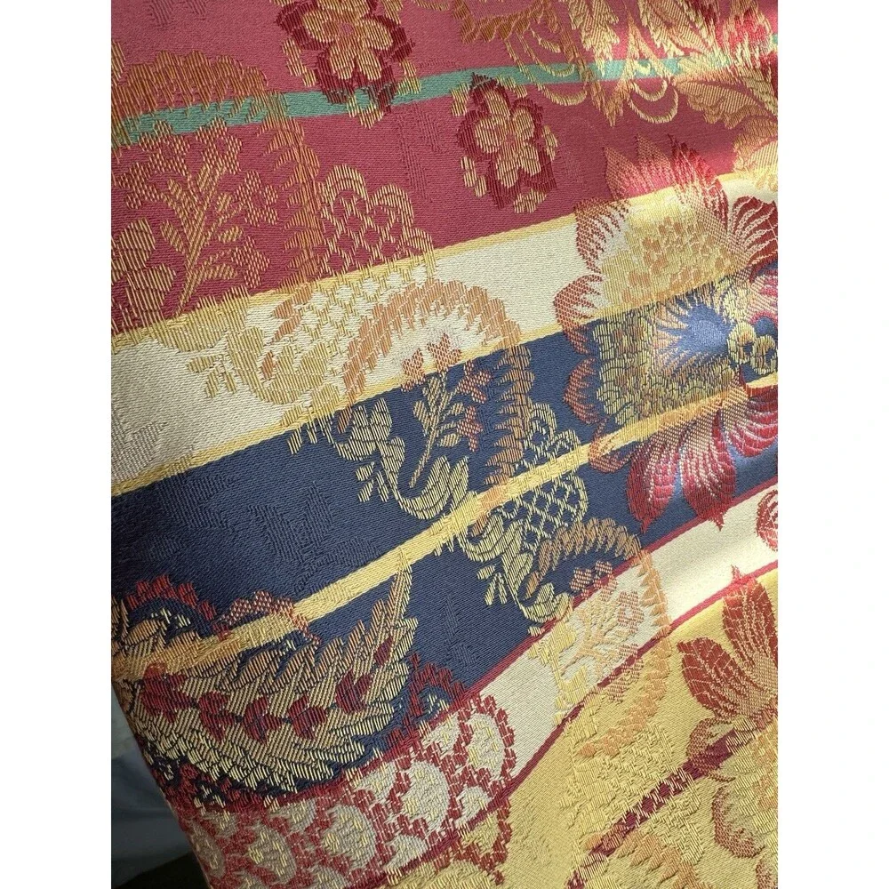 Handmade Set of 3 Cushion Covers 20x20x2 Oriental Brocade - 2 Pristine, 1 AS-IS